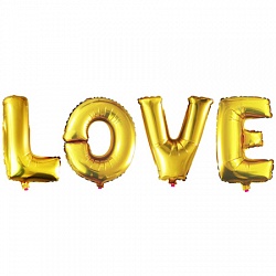 Большие буквы LOVE ― SuperSharik