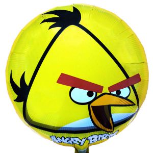 Гелиевый шар Angry Birds жёлтый ― SuperSharik