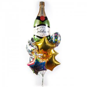 Набір на День Народження з шампанським і зірками ― SuperSharik