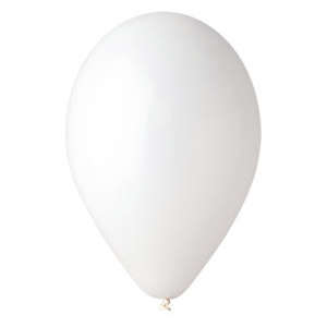 Куля біла пастель G90-01 10" ― SuperSharik