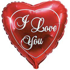 Сердце Среднее "I love you" фольга 47см (гелий) ― SuperSharik